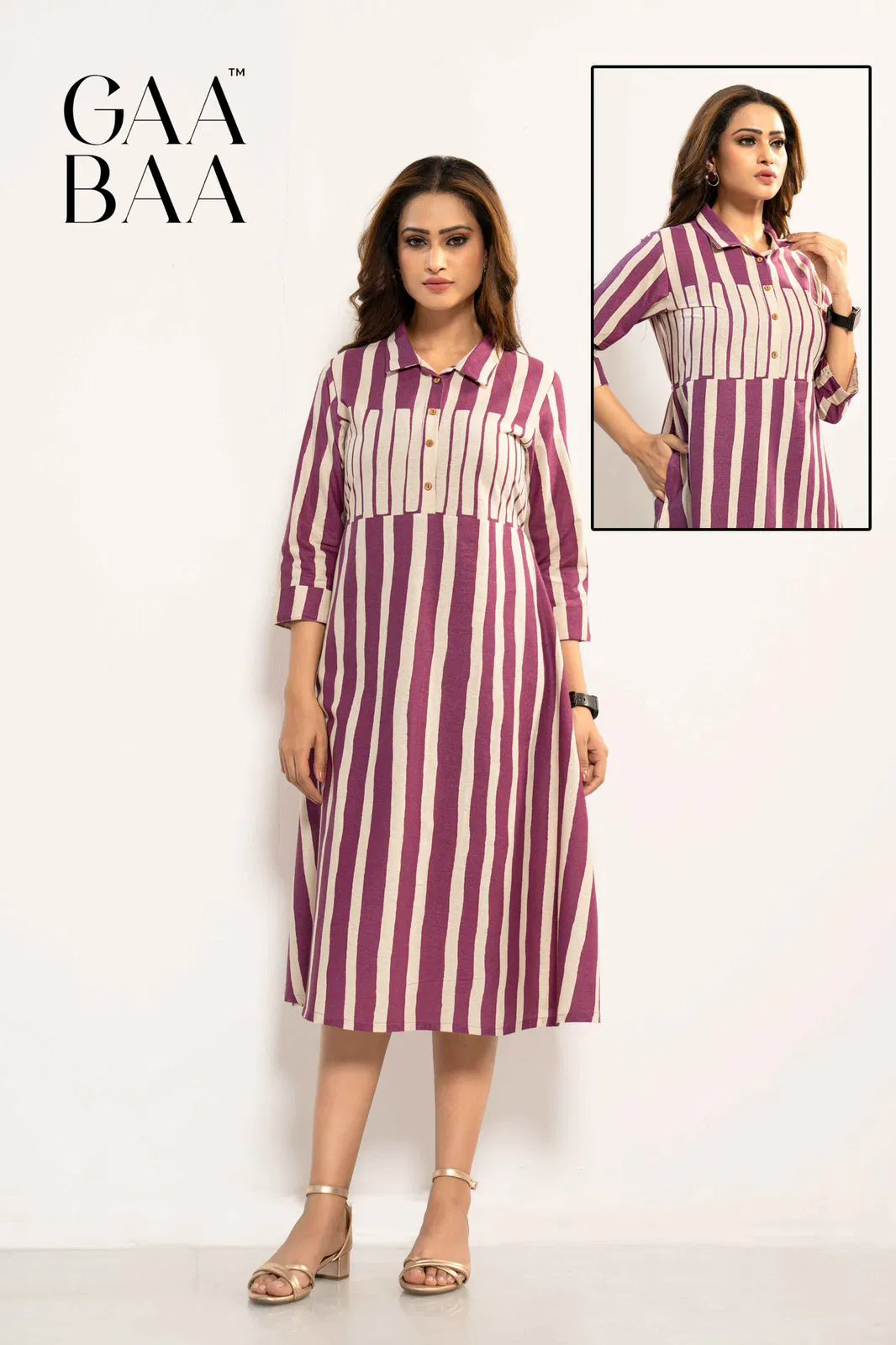 Gaabaa 920 Cotton Felx Printed Wholesale Ladies Western One Piece In India